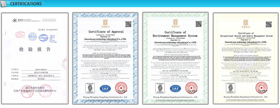 Certifications